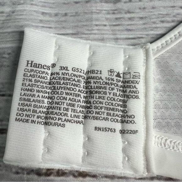 Hanes 3X Oh So Light Wireless T-Shirt Bra Comfort Flex Fit NEW - Picture 10 of 12